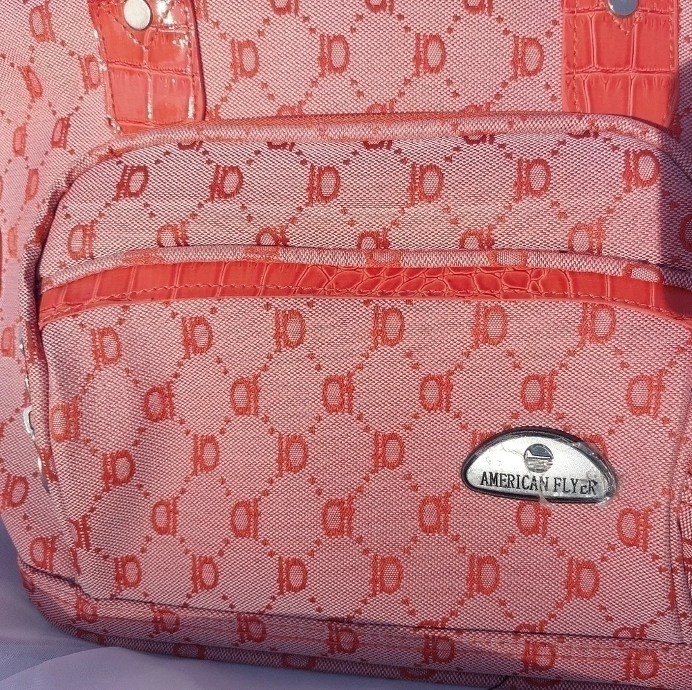 American flyer cosmetic satchel